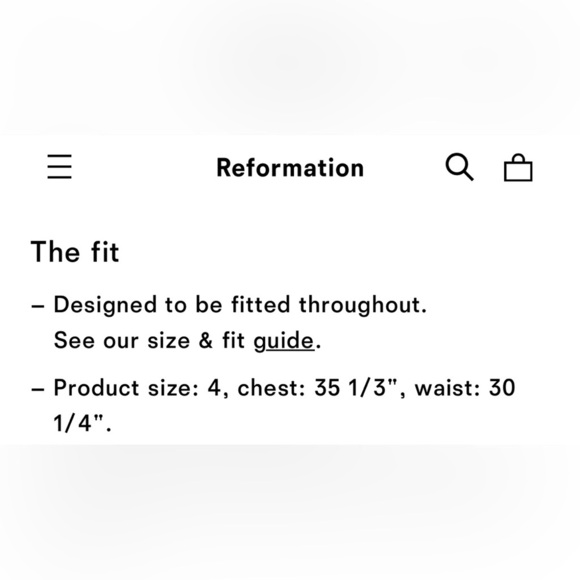 NWT Reformation Nova Denim Vest in Fior Di Latte Size 6 - Picture 5 of 8